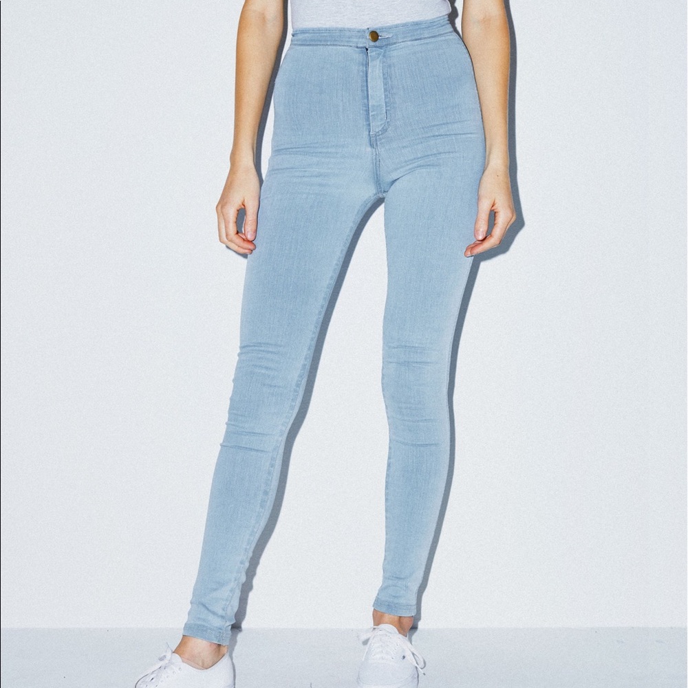 American apparel light blue easy jean size M